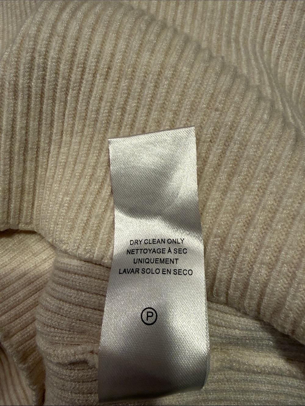 Splendid x @cellajaneblog Slouchy Tunic Ribbed Turtleneck Cream size Medium - Picture 4 of 4